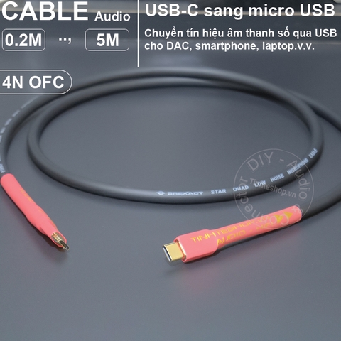 Dây USB DAC type C sang type B 0.2 đến 8 mét - USB CM to BM OTG cable