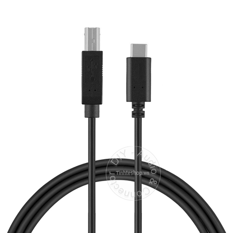 Cáp USB USB C sang USB BM cắm cho Máy in, Sound card - USB-CM to USB 2.0 BM cable