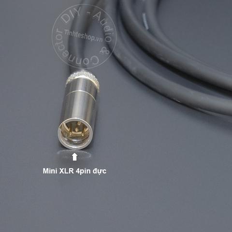 Dây 2 đầu mini XLR 4pin đực sang cái 0.2 đến 40 mét - DIY 4pin mini XLR male to female microphone cable