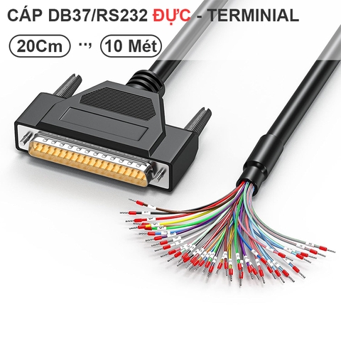 Cáp DB37 terminal bóp cos lắp ráp nhanh tùy chỉnh kích thước sơ đồ và giao tiếp