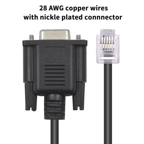 RS232 DB9 to RJ12 6P6C lập trình gỡ lỗi cho Switch Hirschmann