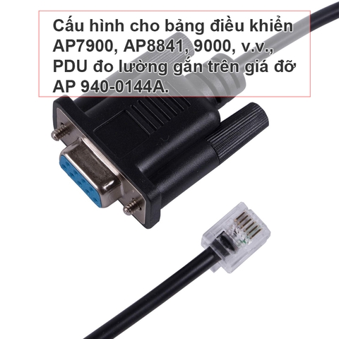 APC PDU Serial Cable 940-0144/A DB9 to RJ12 Configuration Replacement Console Serial Cable AP7900, AP8841,9000 etc, Rack Metered PDU AP 940-0144A cable