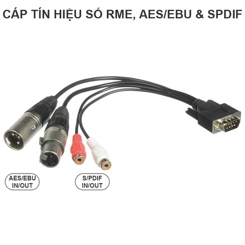 RME Digital Breakout Cable, AES/EBU & SPDIF
