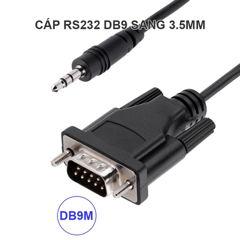 3.5mm Male to RS232 DB9 Serial Male Configuration Cable