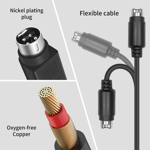 Dây nguồn DC 5.5x2.1mm cái sang mini DIN 4pin