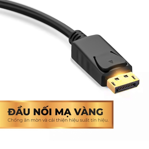 Chuyển đổi Displayport sang VGA full HD1080P Ugreen DP109 20415 - Displayport to D-SUB VGA 1080P