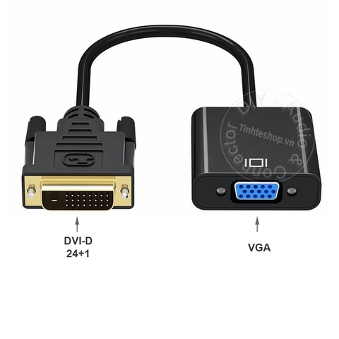 DVI sang VGA 1080P 20Cm - DVI-D 24+1 to VGA adapter
