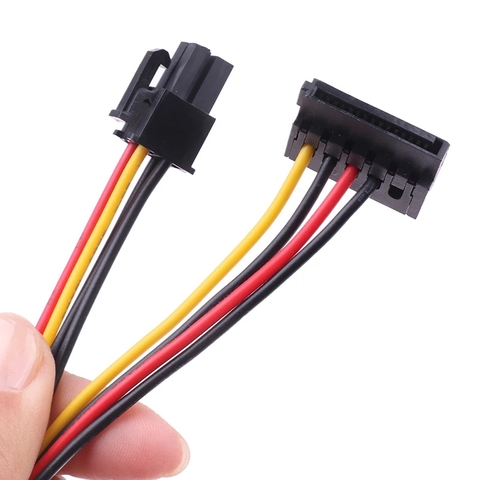 Dây nguồn 4pin sang 3 SATA cho máy tính để bàn HP 6000, 6200, 6300, 8000, 8100, 8200