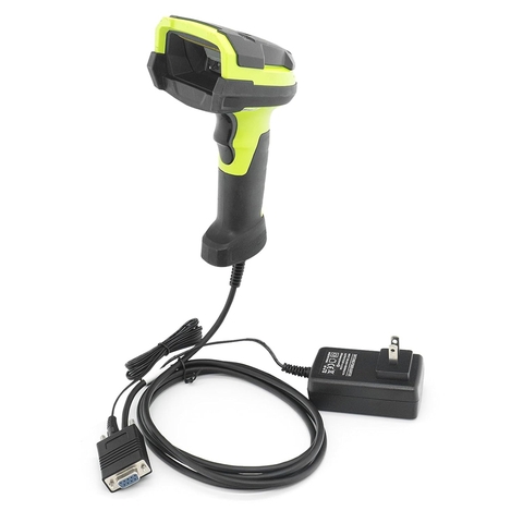 RS232 Serial Cable with 12V Power Supply for Zebra DS2208 DS3608 DS3678 LI3608 LI3678 Handheld Barcode Scanner, RJ-45 Interface to DB9 Female Connector
