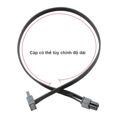 Dây nguồn 6pin mini sang SATA cho PC đồng bộ Dell Slim ECS1250 Dell Tower ECT1250 Dell Optiplex 7010/702, Inspiron 3030.v.v.
