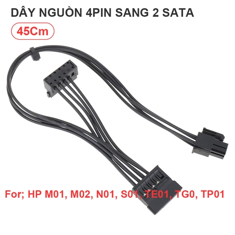 Dây nguồn 4pin sang 3 SATA cho máy đồng bộ HP M01 M02 N01 S01 TE01 TG01 TP01