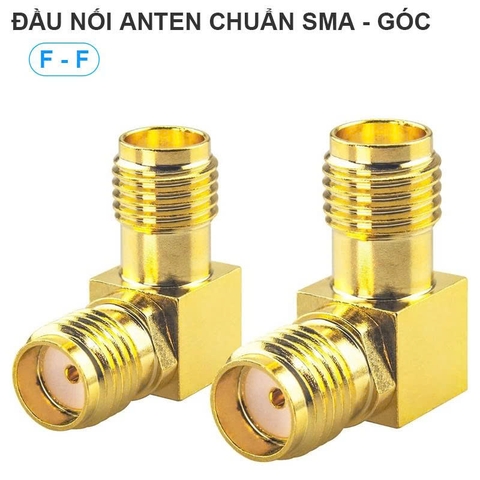 Đầu nối SMA  cái vuông góc dành cho anten, wifi, bộ thu sống radio - 90-degree right-angle female SMA connector