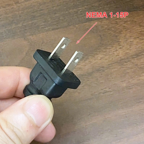 Cáp nguồn 2 chân tròn số 8 có công tắc cho TV Đài Cát sét Loa kéo.v.v. - 2-pin C8 AC power cord with switch NEMA 1-15P to IEC320 C7 figure-8