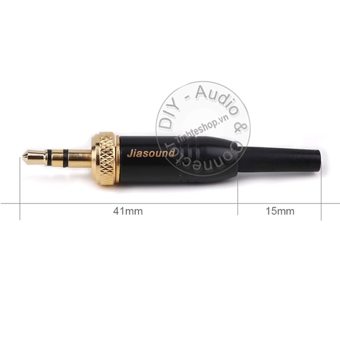 Jack 3.5mm có vòng vặn ren cho micro Sennheiser EW100 EW300 EW500- Stereo microphone plug with lock