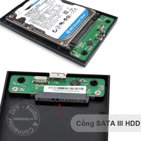 HDD box 2.5 SATA III USB 3.0 SSK SHE-088 - Hộp đựng và đọc ổ cứng SSD HDD tốc độ cao 5Gbps