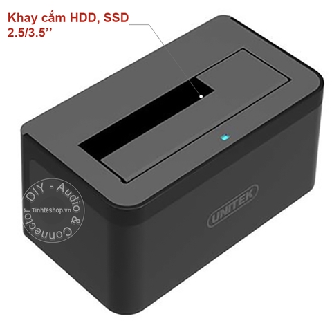 HDD Docking station USB 3.1 type-C gen2 10Gbps sang SATA 6Gb Unitek Y-3605