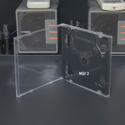 Hộp đựng đĩa CD DVD loại dày 1Cm đựng 2 mặt 1 chiếc - 1 PCS of 1cm . thick plastic CD and DVD box