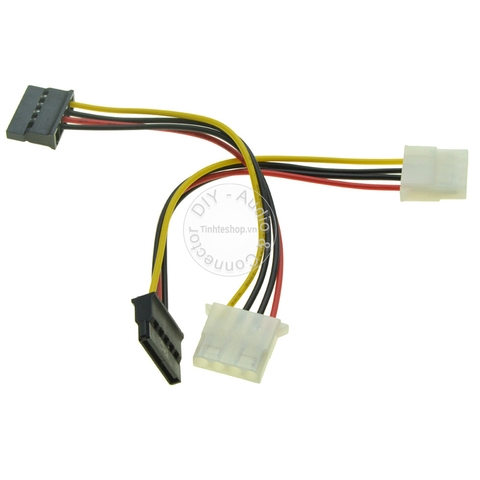 Dây nguồn 4pin IDE sang SATA 20Cm - Molex 4pin IDE female to SATA cable