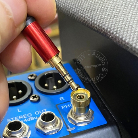 Jack 6ly sang 3.5 cắm Tai nghe Mixer Loa hàng tháo tai nghe Sony - 6.35mm to 3.5mm female stereo converter