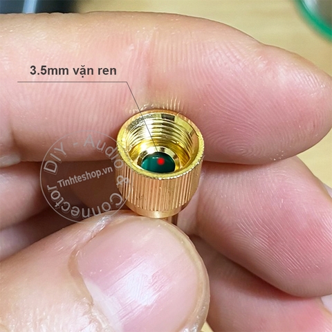 Rắc tai nghe kiểm âm 3.5 sang 6 ly vặn ren hàng Sony - 6.35mm to 3.5mm female stereo jack with threaded point for monitor headphones