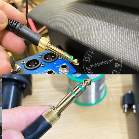 Rắc tai nghe kiểm âm 3.5 sang 6 ly vặn ren hàng Sony - 6.35mm to 3.5mm female stereo jack with threaded point for monitor headphones