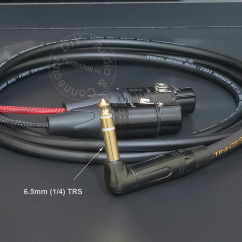 Jack 6 ly ra canon DIY 0.5 đến 5 mét - 6.35mm to 2 XLR male stereo cable
