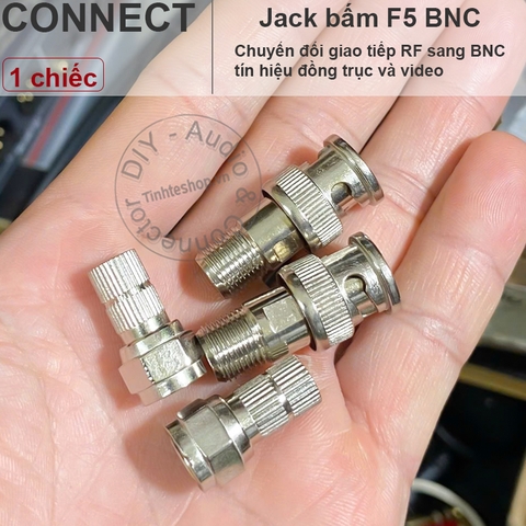 Đầu bấm BNC kèm chuôi vặn F5