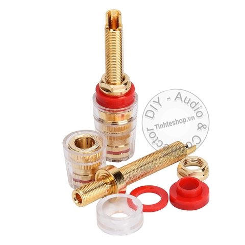 Cọc loa bắp chuối chuôi dài 4 chiếc - Banana plug socket connector