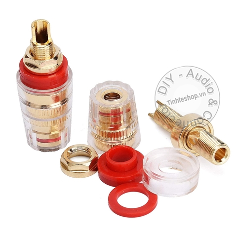 Cọc loa bắp chuối đa năng chân ngắn cỡ lớn 4 chiếc - Audio banana female plug