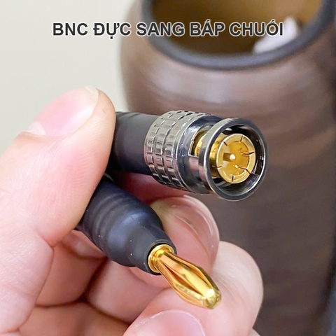 Jack BNC đực sang bắp chuối dùng cho máy hiện sóng - BNC male to banana plug