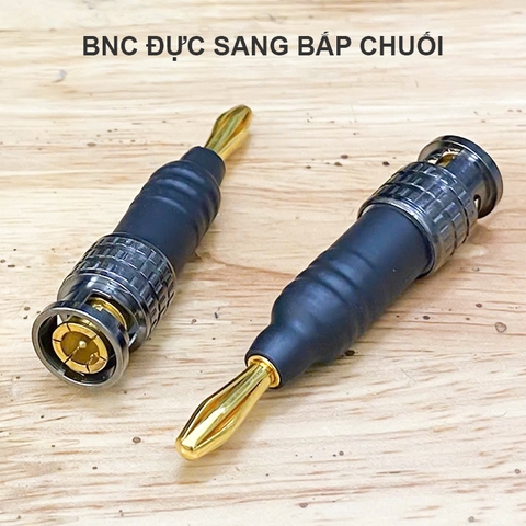 Jack BNC đực sang bắp chuối dùng cho máy hiện sóng - BNC male to banana plug