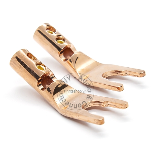 2 chiếc - Jack loa càng cua đồng OFC - Rắc càng cua đồng gài vào Loa Âm ly OD4mm