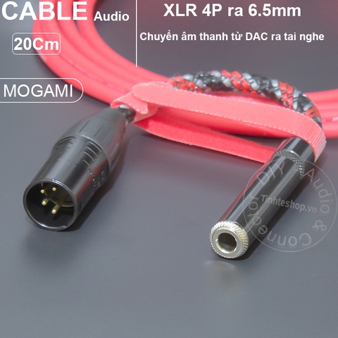XLR 4 pin sang 6.5mm chuyển âm thanh cho DAC AMP Topping L70 HIFIMAN EF400 Fiio K9 SMSL DO400