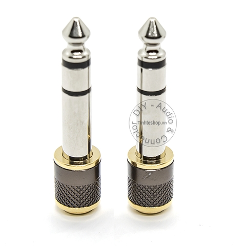 Đầu chuyển 6.5 sang 3.5mm stereo HIFI mạ rhodium - 6.35mm to 3.5mm adapter