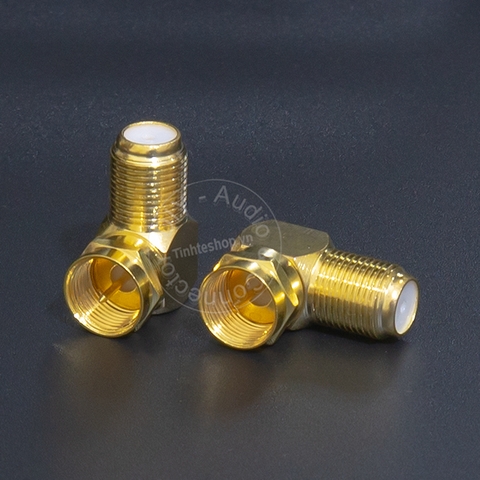 Đầu cắm F5 cho anten TV Đầu thu Truyền hình mặt đất kèm chuôi vặn - F5 male - female connector