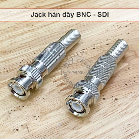 Đầu bấm dây BNC cho camera cáp đồng trục chuôi vỏ nhựa 1 chiếc - BNC male connetor jack plug