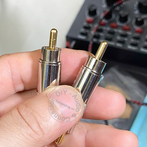 Đầu nối RCA đực sang đực 1 chiếc - Analog audio video cable bridge