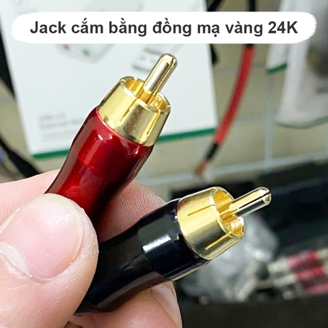 Đầu hàn cổng hoa sen đồng mạ vàng 24K Liton - DIY RCA audio cable plug