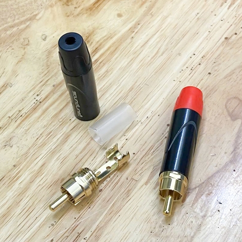Rắc AV hàn sửa dây âm thanh cho Loa Âm ly - RCA audio cable connector