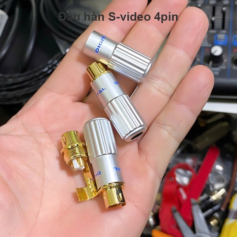 Jack S-video 4pin - Đầu hàn mini DIN 4pin
