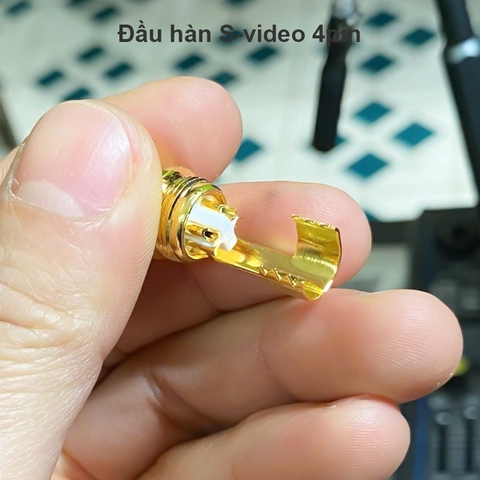 Jack S-video 4pin - Đầu hàn mini DIN 4pin