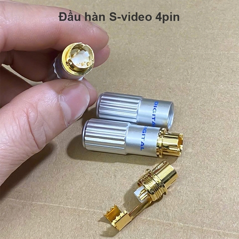 Jack S-video 4pin - Đầu hàn mini DIN 4pin