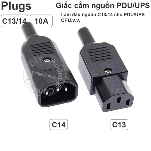 Phích nguồn điện C13 C14 10A-250V