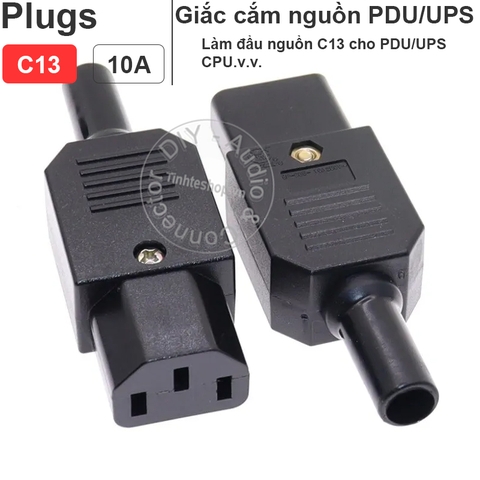 Phích nguồn điện C13 C14 10A-250V
