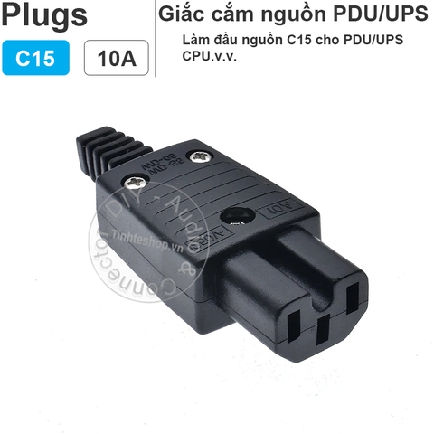 Phích nguồn điện C13 C14 10A-250V