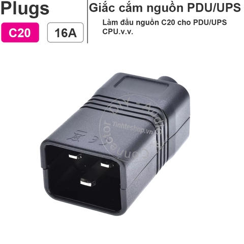 Phích nguồn điện C13 C14 10A-250V