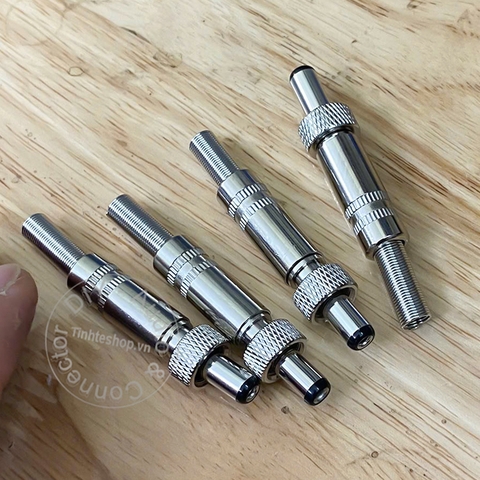 Rắc nguồn DC 5.5x2.1mm khóa vặn ren