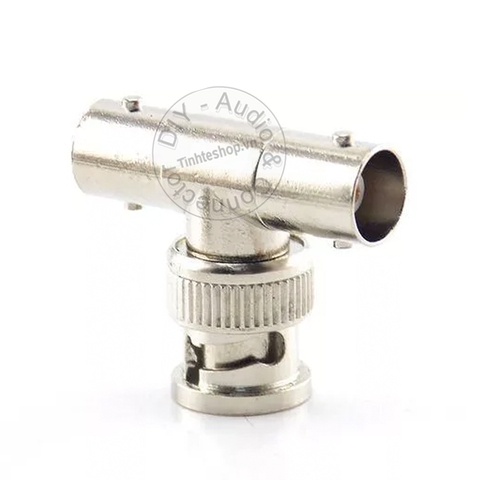 Đầu chia BNC đực ra 2 cái chữ T - BNC connector male to 2 female