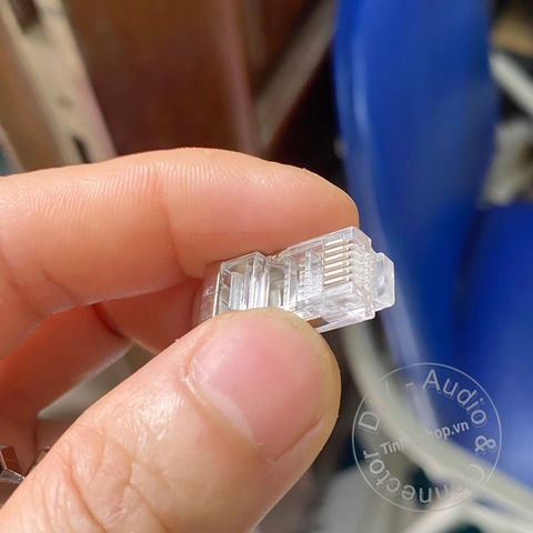 Đầu bấm RJ12 6P6C bọc sắt 1 chiếc - RJ12 STP network crimping head