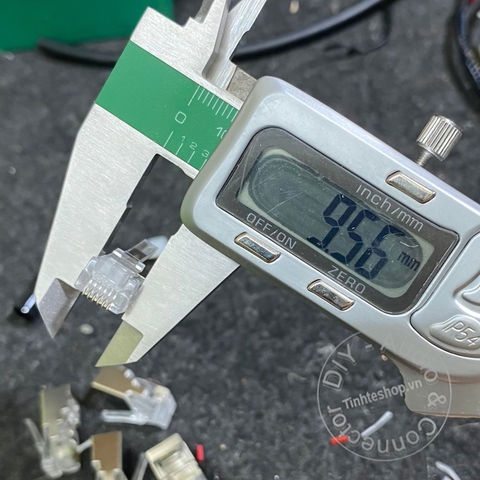 Đầu bấm RJ12 6P6C bọc sắt 1 chiếc - RJ12 STP network crimping head